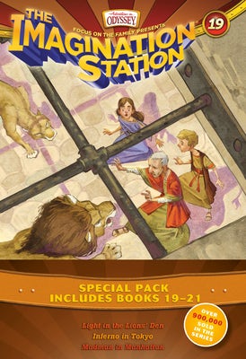 Cover image for Imagination Station Books 3-Pack: Light in the Lions' Den / Inferno in Tokyo / Madman in Manhattan, isbn: 9781646070084