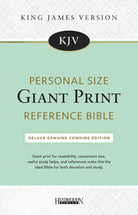 Cover image for KJV Personal Size Giant Print Reference Bible Black (Genuine Leather), isbn: 9781683071877