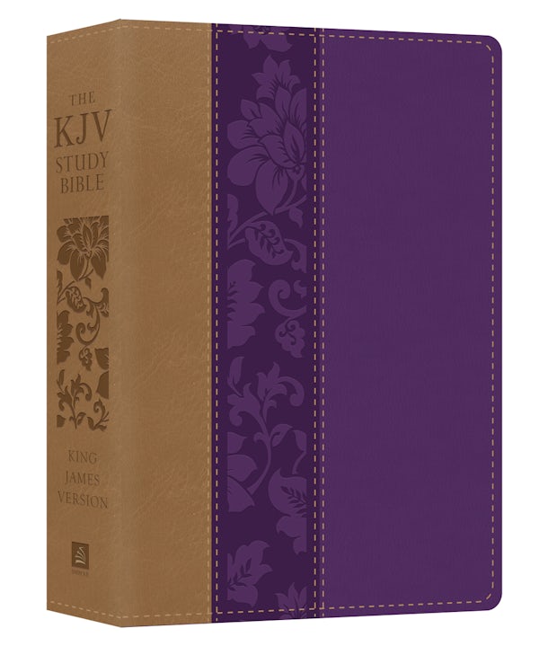 Cover image for The KJV Study Bible - Large Print [violet Floret], isbn: 9781683228448