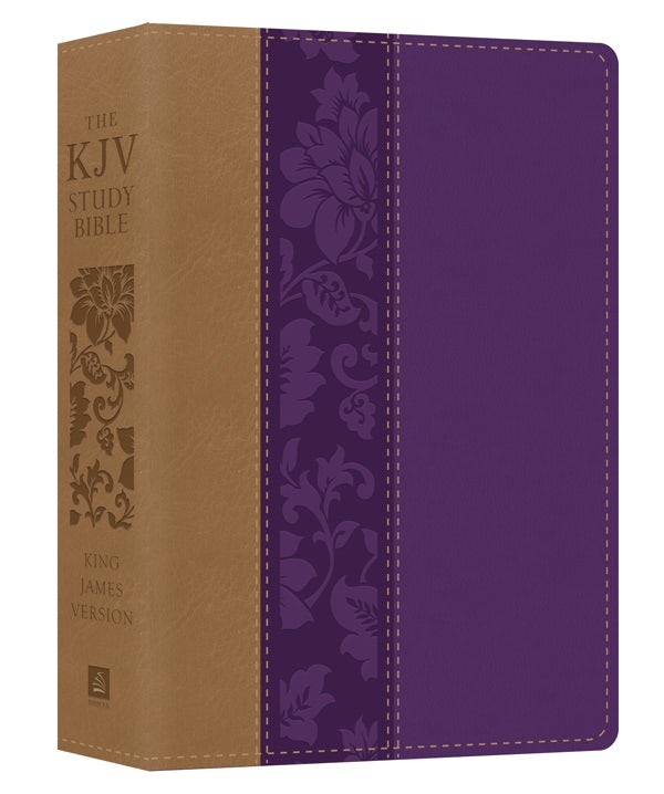 Cover image for The KJV Study Bible - Large Print [violet Floret], isbn: 9781683228448