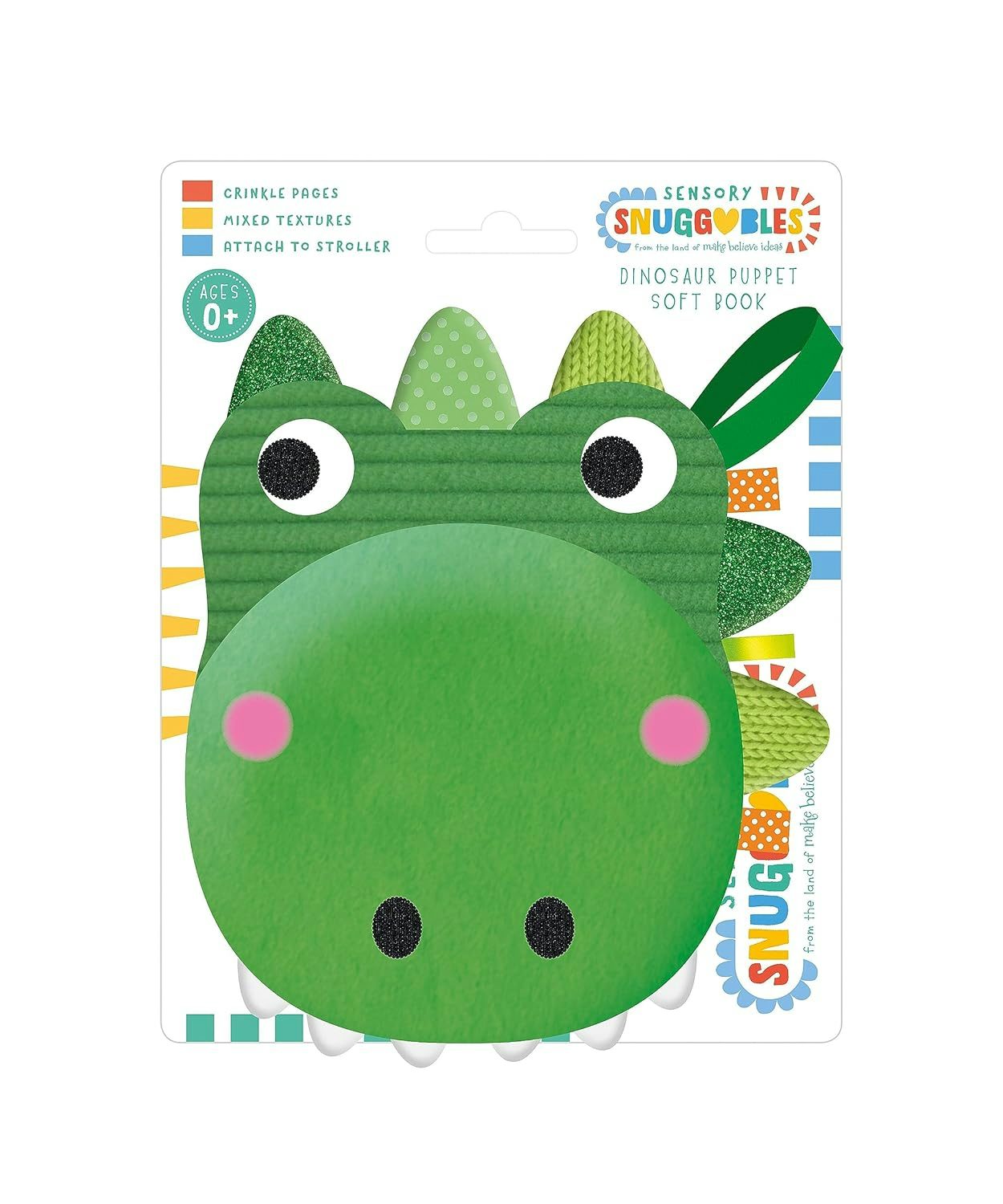 Cover image for Sensory Snuggables Dinosaur Hand-Puppet Soft Book, isbn: 9781805445159