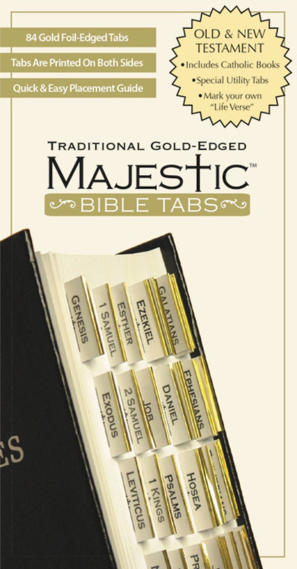 Cover image for Majestic Traditional Gold-Edged Bible Tabs, isbn: 9781934770139