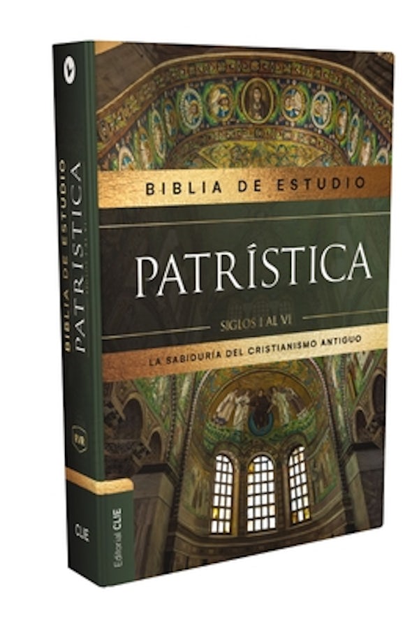 Cover image for Rvr, Biblia de Estudio Patrï¿½stica, Interior a DOS Colores, Tapa Dura, Palabras de Jesï¿½s En Rojo, Comfort Print, isbn: 9788418204586