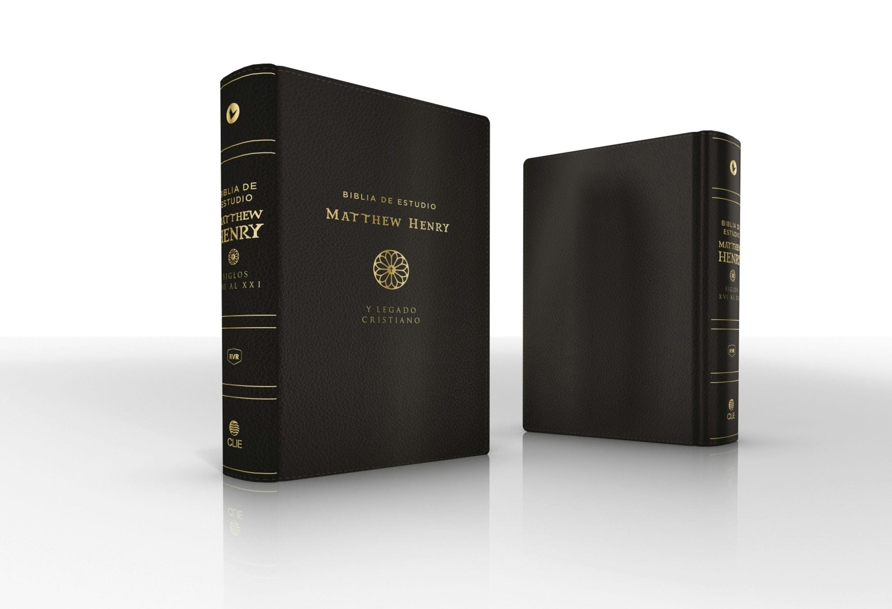 Cover image for Rvr, Biblia de Estudio Matthew Henry Y Legado Cristiano, Leathersoft, Negro, Interior a DOS Colores, Comfort Print, isbn: 9788419779014