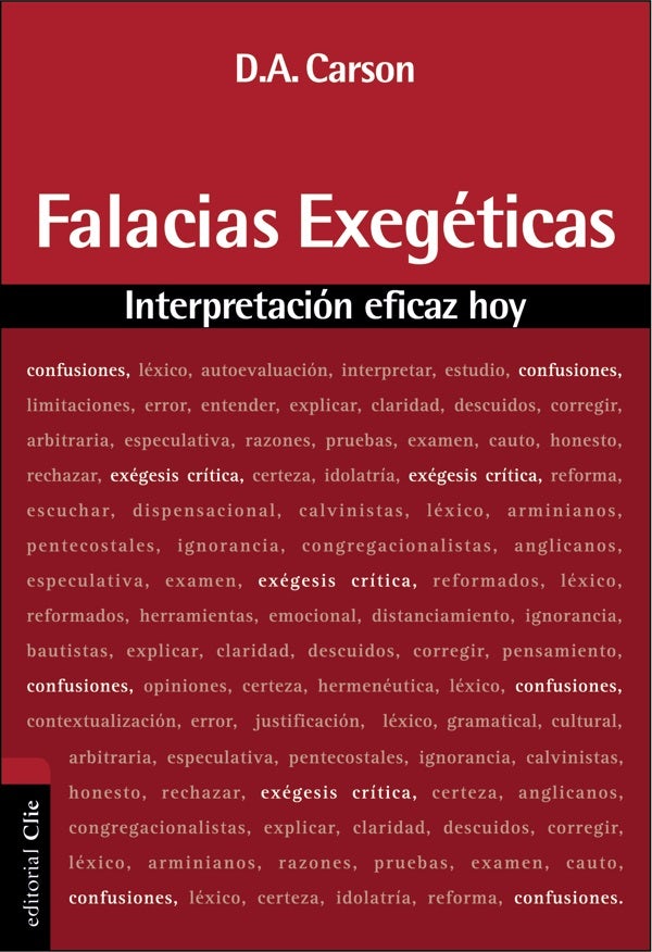 Cover image for Falacias Exegeticas, isbn: 9788482675626
