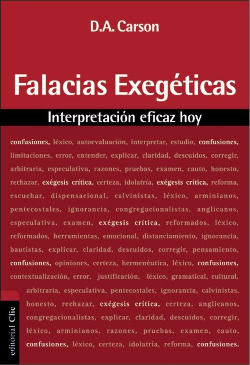Cover image for El Falacias Exegeticas, isbn: 9788482675626