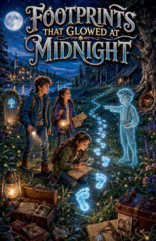 Cover image for Footprints That Glowed at Midnight, isbn: 9798235749177