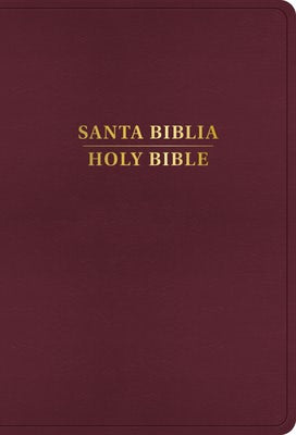 Cover image for Rvr 1960/KJV Biblia Bilingüe Letra Grande, Borgoña Imitación Piel Con Índice (Edición 2024), isbn: 9798384500544