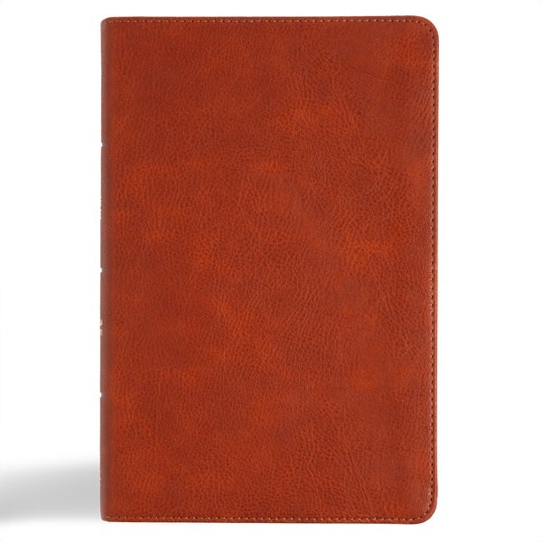 Cover image for CSB Large Print Personal Size Reference Bible, Digital Study Edition, Burnt Sienna Leathertouch, isbn: 9798384501725