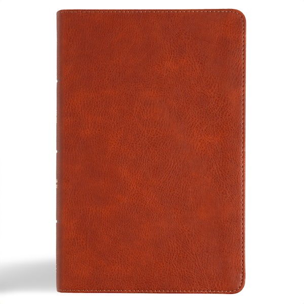 Cover image for CSB Large Print Personal Size Reference Bible, Digital Study Edition, Burnt Sienna Leathertouch, Indexed, isbn: 9798384501732