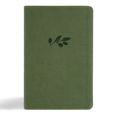 Cover image for CSB Large Print Personal Size Reference Bible, Digital Study Edition, Olive Leathertouch, isbn: 9798384501749