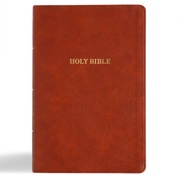 Cover image for KJV Giant Print Reference Bible, Burnt Sienna Leathertouch, Indexed, isbn: 9798384501992