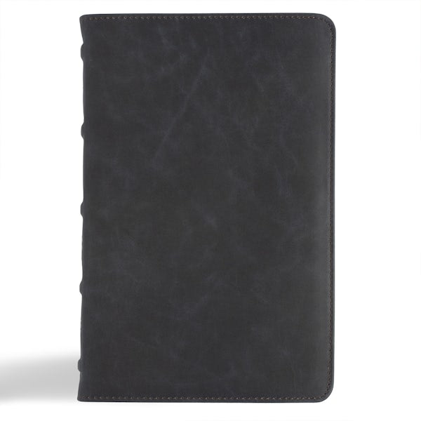 Cover image for CSB Personal Size Bible, Holman Handcrafted Collection, Marbled Slate Premium Calfskin, isbn: 9798384502036