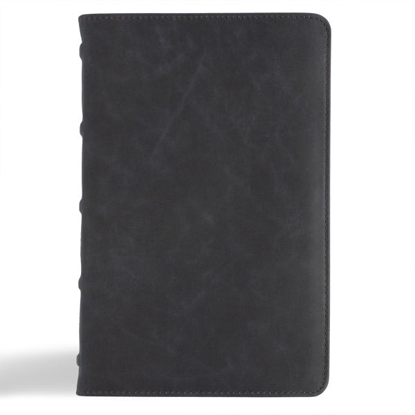 Cover image for CSB Personal Size Bible, Holman Handcrafted Collection, Marbled Slate Premium Calfskin, isbn: 9798384502036