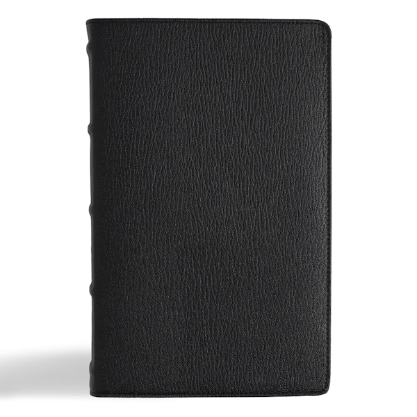 Cover image for NASB Single-Column Personal Size Bible, Holman Handcrafted Collection, Black Premium Goatskin, isbn: 9798384502050