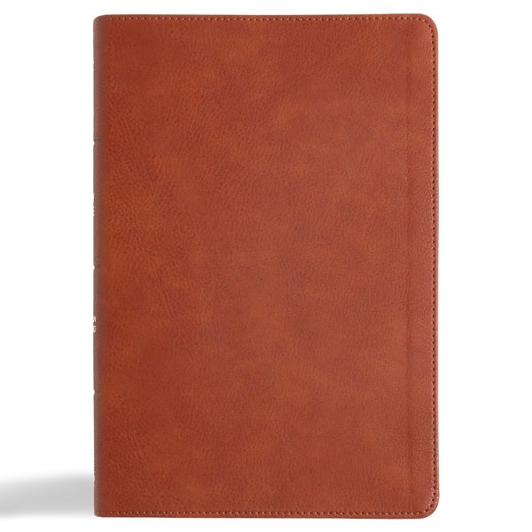 Cover image for CSB Giant Print Reference Bible, Digital Study Edition, Burnt Sienna Leathertouch, Indexed, isbn: 9798384509288