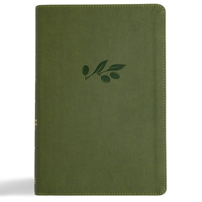 Cover image for CSB Giant Print Reference Bible, Digital Study Edition, Olive Leathertouch, isbn: 9798384509295