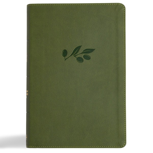 Cover image for CSB Giant Print Reference Bible, Digital Study Edition, Olive Leathertouch, isbn: 9798384509295