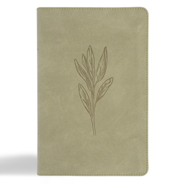 Cover image for CSB Large Print Personal Size Reference Bible, Digital Study Edition, Sage Suedesoft Leathertouch, isbn: 9798384509400