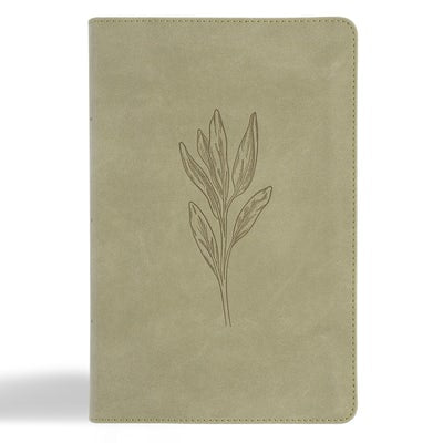 Cover image for CSB Large Print Personal Size Reference Bible, Digital Study Edition, Sage Suedesoft Leathertouch, Indexed, isbn: 9798384509417