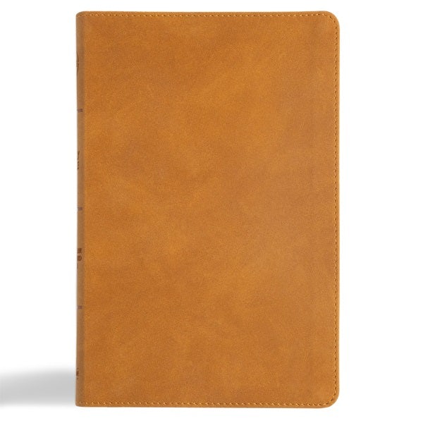 Cover image for CSB Thinline Bible, Digital Study Edition, Camel Suedesoft Leathertouch, isbn: 9798384509424