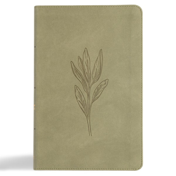 Cover image for CSB Thinline Bible, Digital Study Edition, Sage Suedesoft Leathertouch, isbn: 9798384509431