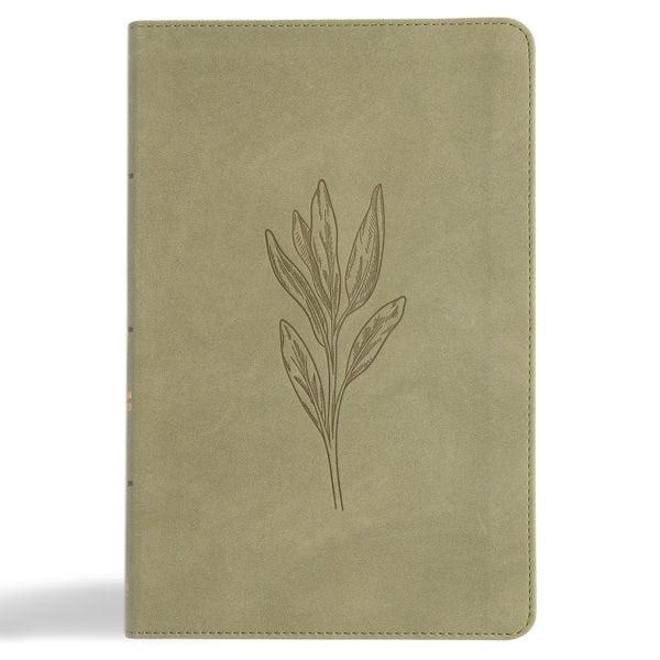 Cover image for CSB Thinline Bible, Digital Study Edition, Sage Suedesoft Leathertouch, isbn: 9798384509431
