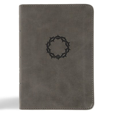 Cover image for NASB Large Print Compact Reference Bible, Charcoal Leathertouch, isbn: 9798384509448