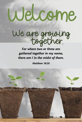 Cover image for Guest Welcome Folder: We Are Growing (Package of 12), isbn: 9798384516071