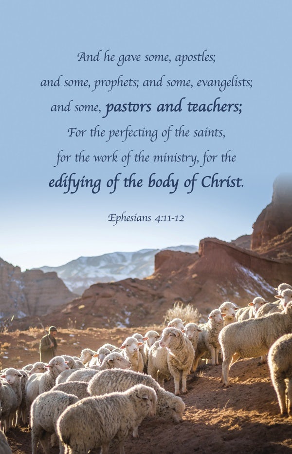 Cover image for Pastor Appreciation Bulletin: And He Gave (Package of 100), isbn: 9798384516255