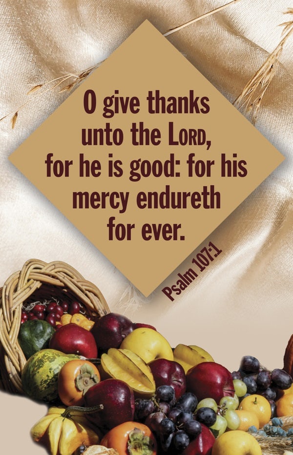 Cover image for Thanksgiving Bulletin: Unto the Lord (Package of 100), isbn: 9798384516279
