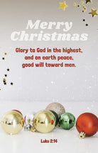 Cover image for Christmas Bulletin: Merry Christmas (Package of 100), isbn: 9798384516347