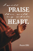 Cover image for General Worship Bulletin: I Will Praise (Package of 100), isbn: 9798384516828