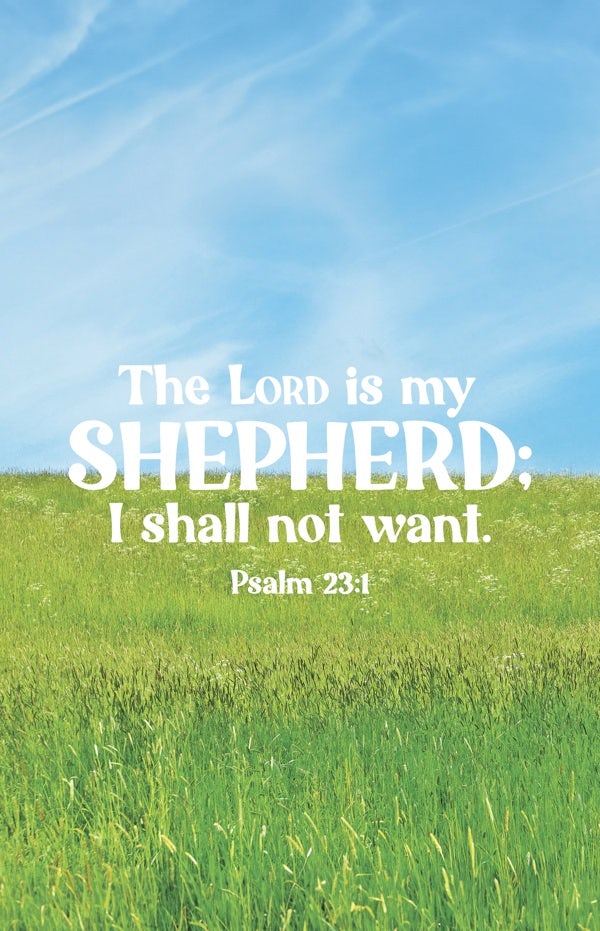 Cover image for Funeral Bulletin: My Shepherd (Package of 100), isbn: 9798384517030