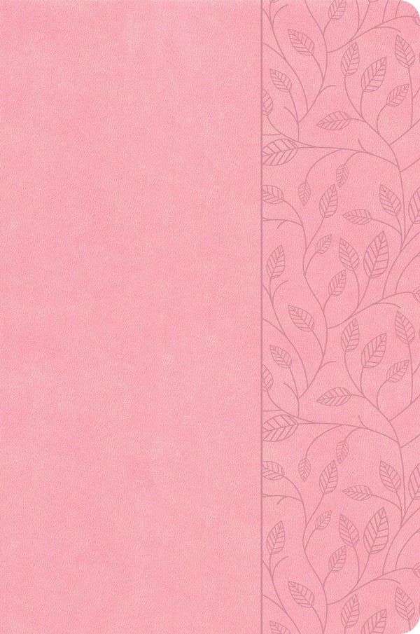 Cover image for CSB Large Print Thinline Bible, Value Edition, Soft Pink Leathertouch, isbn: 9798384517542