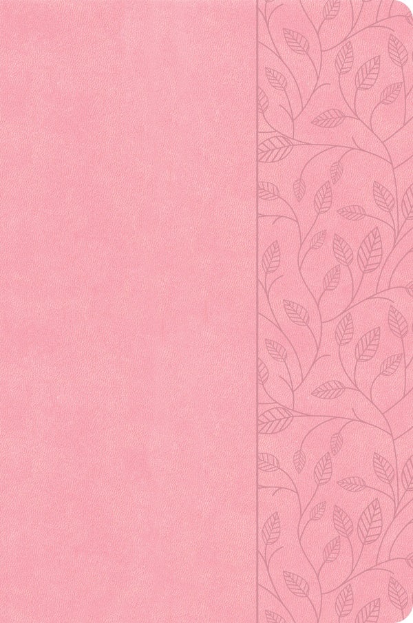 Cover image for CSB Large Print Thinline Bible, Value Edition, Soft Pink Leathertouch, isbn: 9798384517542