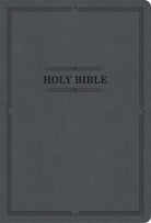 Cover image for KJV Large Print Thinline Bible, Value Edition, Charcoal Leathertouch, isbn: 9798384517931