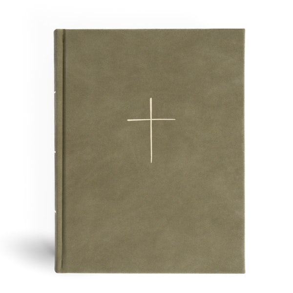 Cover image for CSB Illustrator's Notetaking Bible, Large Print Edition, Sage Suedesoft Leathertouch Over Board, isbn: 9798384518273