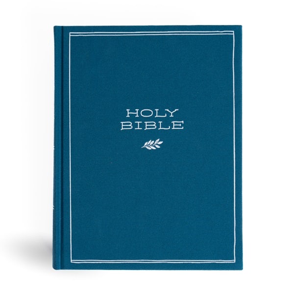 Cover image for CSB Illustrator's Notetaking Bible, Large Print Edition, Deep Caribbean Blue Cloth Over Board, isbn: 9798384518280
