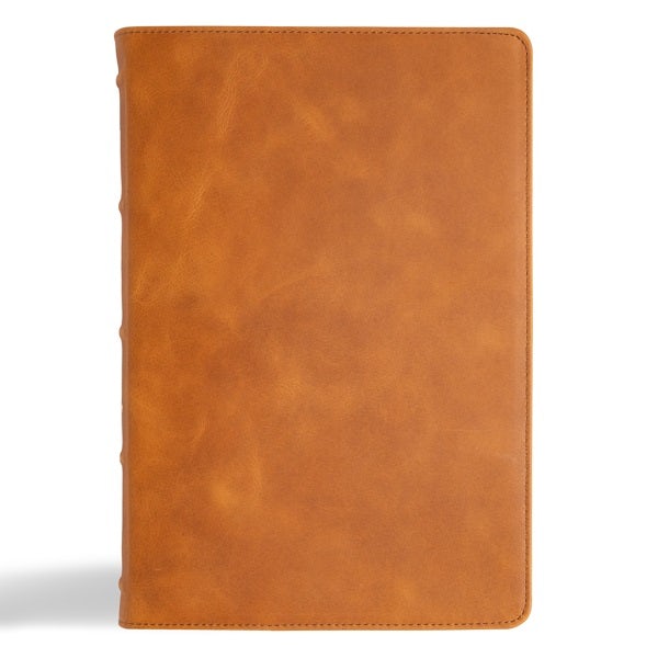 Cover image for KJV Giant Print Bible, Holman Handcrafted Collection, Marbled Chestnut Premium Calfskin, isbn: 9798384518419