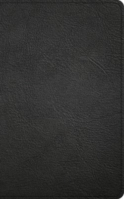 Cover image for CSB Single-Column Personal Size Reference Bible, Holman Handcrafted Collection, Black Premium Goatskin, isbn: 9798384523611