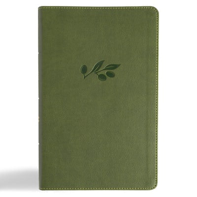 Cover image for CSB Single-Column Personal Size Reference Bible, Olive Leathertouch, isbn: 9798384523635