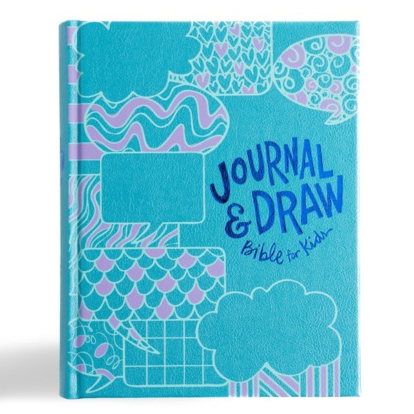 Cover image for CSB Journal and Draw Bible for Kids, Teal Leathertouch Over Board, isbn: 9798384523666