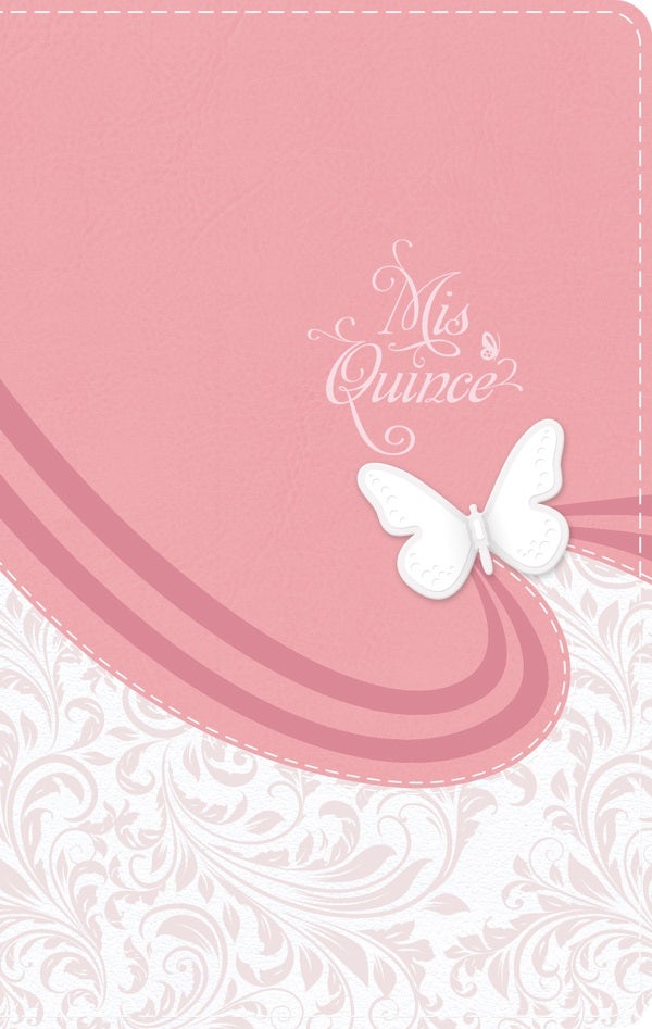 Cover image for Rvr 1960 Biblia MIS Quince, Rosa Floreado, Símil Piel, isbn: 9798384524304