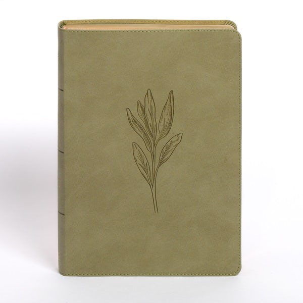 Cover image for NASB Super Giant Print Reference Bible, Sage Suedesoft Leathertouch, Indexed, isbn: 9798384525417