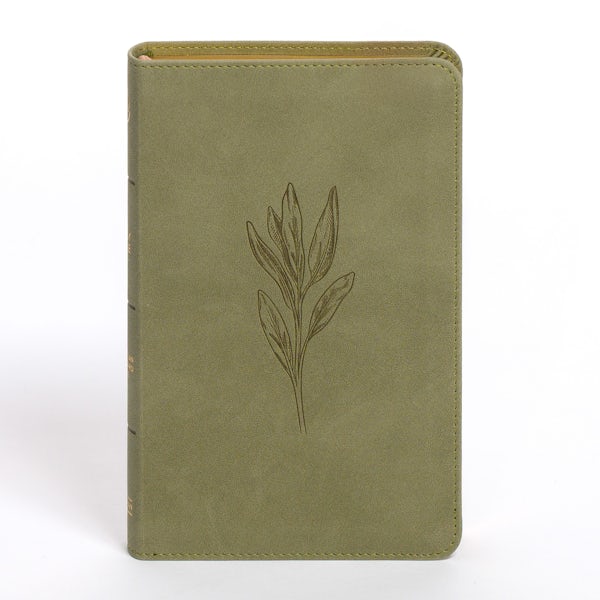 Cover image for CSB Personal Size Bible, Sage Suedesoft Leathertouch, isbn: 9798384525424