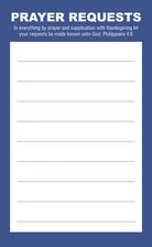 Cover image for Prayer Request Card - Blue (Package of 50), isbn: 9798384526476