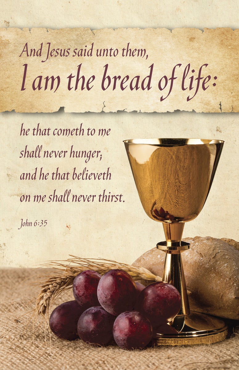 Cover image for Communion Bulletin: I Am the Bread (Package of 100), isbn: 9798384526735