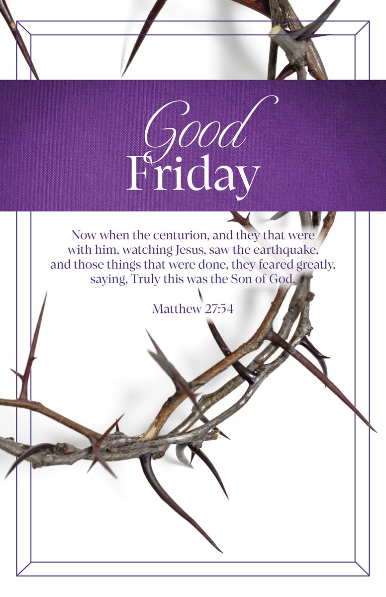 Cover image for Good Friday Bulletin: Watching Jesus (Package of 100), isbn: 9798384526766