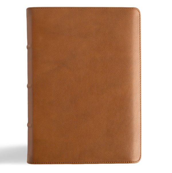 Cover image for CSB He Reads Truth Bible, Holman Handcrafted Collection, Saddle Brown Premium Calfskin, isbn: 9798384533214